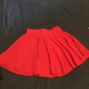 Red skirt